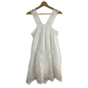 Nightcap Size 2 Little White Dress 100% Cotton Crochet